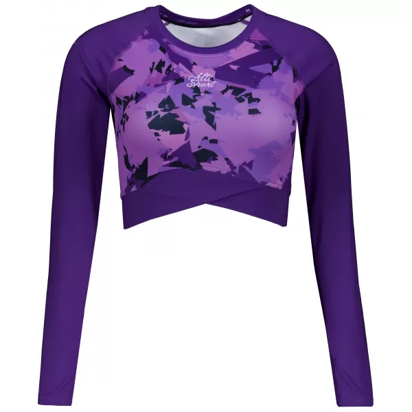  Dámsky funkčný prémiový crop top ALTISPORT VOJ/ALW110TR04 FIALOVÁ 