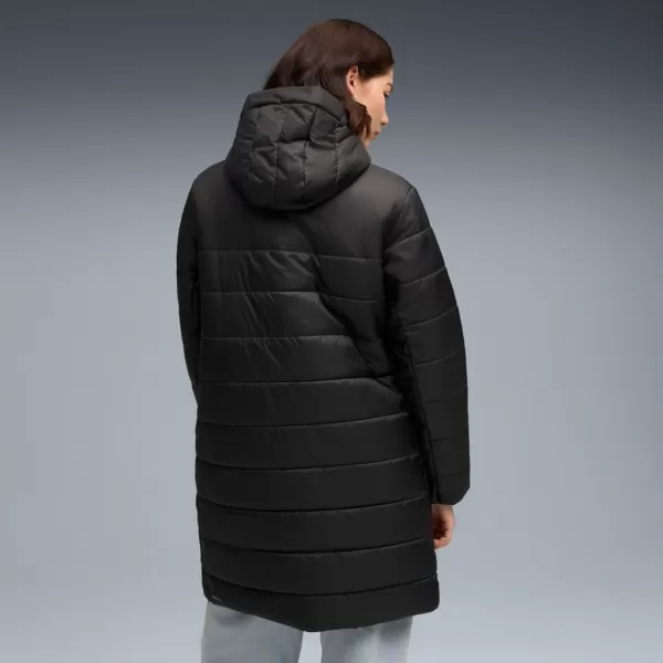  Dámsky kabát PUMA ESS HOODED PADDED PARKA 685232-01 ČIERNA 