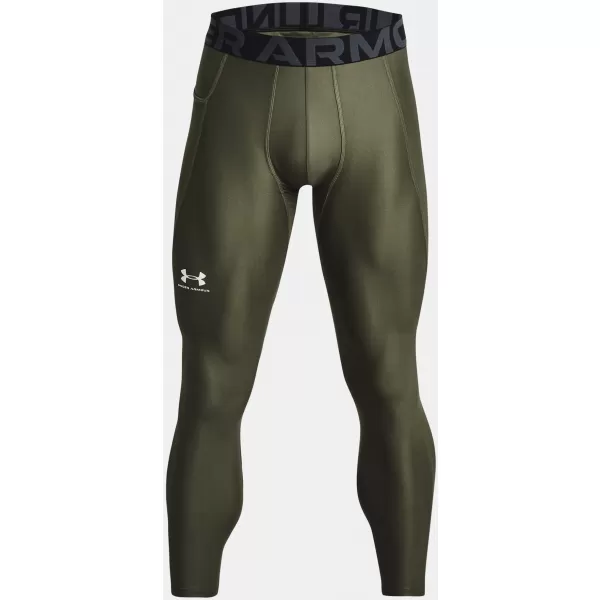  Pánske legíny UNDER ARMOUR HG ARMOUR LEGGINGS 1361586-390 ZELENÁ 