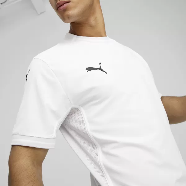  Tričko PUMA TEAMFINAL JERSEY 705737_04 PUMA WHITE/BLACK/FEATH 