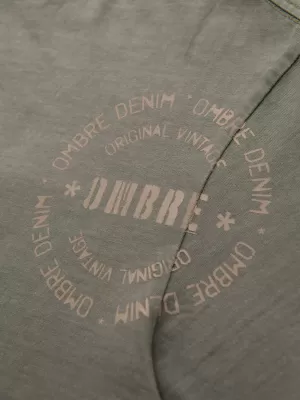 Pánske tričko OMBRE OM-TSWT-0202 SVETLÝ OLIVOVÝ