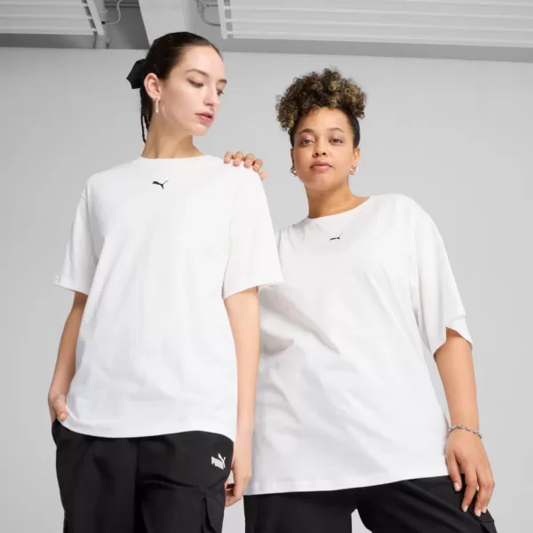  Tričko PUMA ESS RELAXED TEE 684971-02 BIELY 