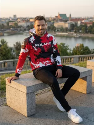 Pánska prémiová funkčná mikina ALTISPORT VOJ/ALM036PL/MI01 ŠKVRNY