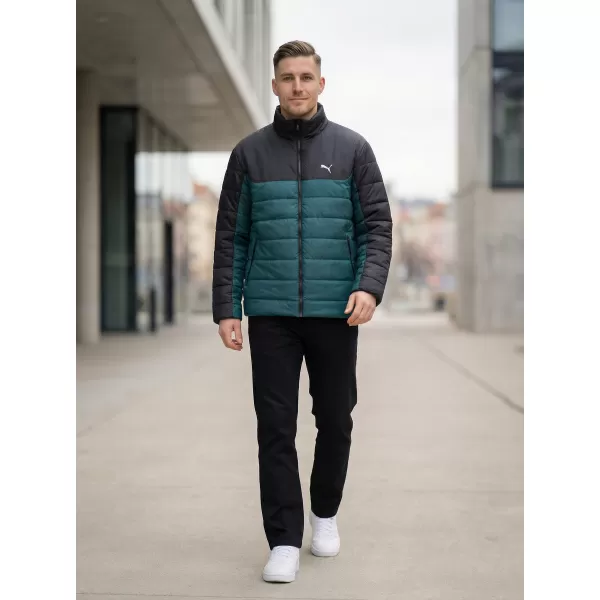  Pánska bunda PUMA ESS PADDED JACKET 685210-75 ZELENÁ 