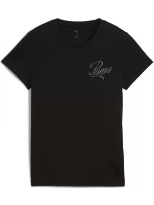 Tričko PUMA ESS SCRIPT TEE 684982-01 ČIERNY