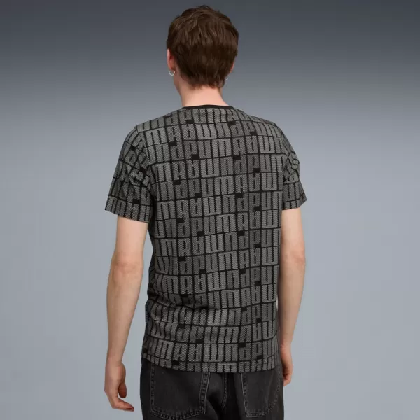  Pánske tričko PUMA ESS LOGO LAB AOP TEE 688185-01 ČIERNA 