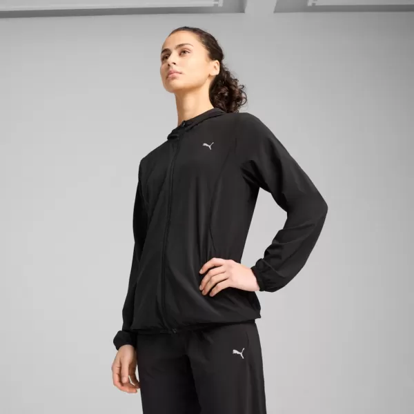  Dámska bunda PUMA RUN VELOCITY WOVEN JACKET W 526584-01 ČIERNY 
