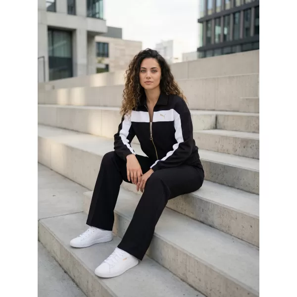  Dámska bunda PUMA T7 RELAXED TRACK JACKET 632137-01 ČIERNY 