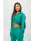 Crop mikina s kapucňou ICONIC 254 GREEN Nebbia