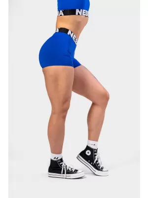 Fitness šortky s vysokým pásom GLUTE PUMP 240 BLUE Nebbia