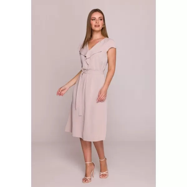  Šaty STYLOVE S411 BÉŽOVÁ 