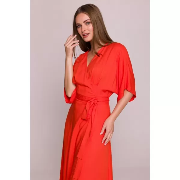  Šaty STYLOVE S406 KORALOVÝ 