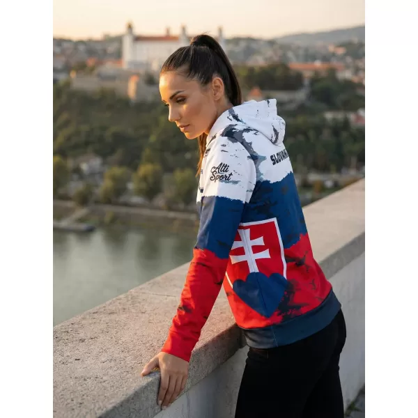  Dámska prémiová funkčná mikina ALTISPORT VOJ/ALW036SL/MI01 PRUHY 