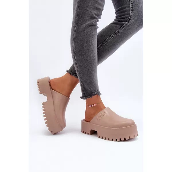  Dámske šľapky BIG STAR NN274016 BÉŽOVÁ Big Star Shoes 