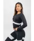 Čierny top s dlhým rukávom TRUE HERO 242 BLACK Nebbia