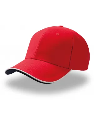 Čiapka ATLANTIS | Pilot Piping Sandwich RED/WHITE