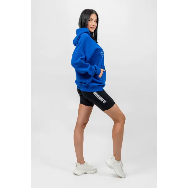 Oversize mikina s kapucňou GYM RAT 256 BLUE Nebbia 