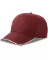 Čiapka ATLANTIS | Recy Five Piping BURGUNDY/WHITE