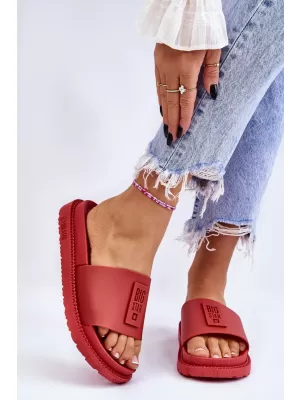 Dámske šľapky BIG STAR LL274430 ČERVENÁ Big Star Shoes