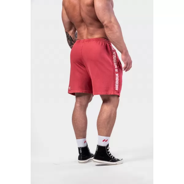  Oprané teplákové šortky LEGEND 786 RED Nebbia 