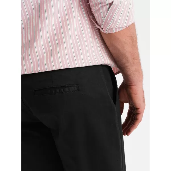  Pánske šortky OMBRE OM-SRCS-0197 ČIERNA 
