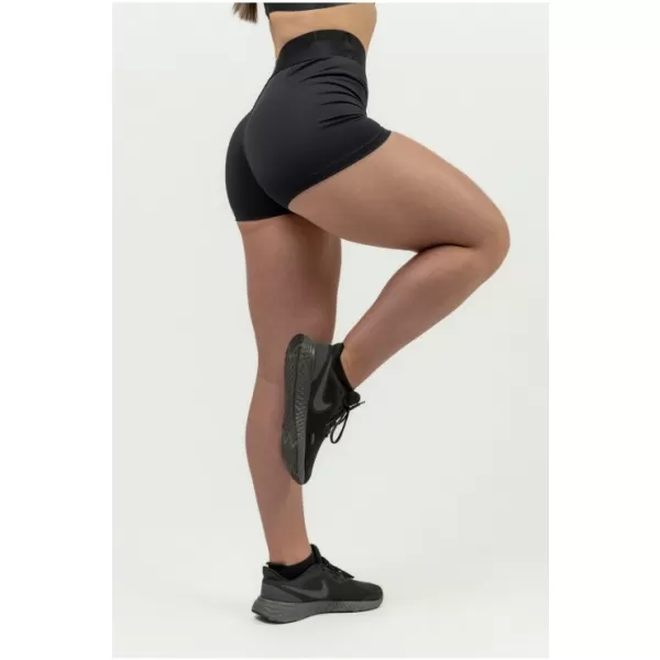 Dámske kompresné šortky s vysokým pásom INTENSE Leg Day 832 BLACK Nebbia 