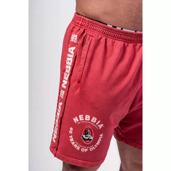  Oprané teplákové šortky LEGEND 786 RED Nebbia 