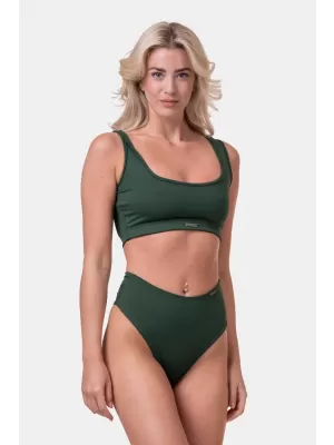 Bikini Active Black - bralette top 554 DARK GREEN Nebbia