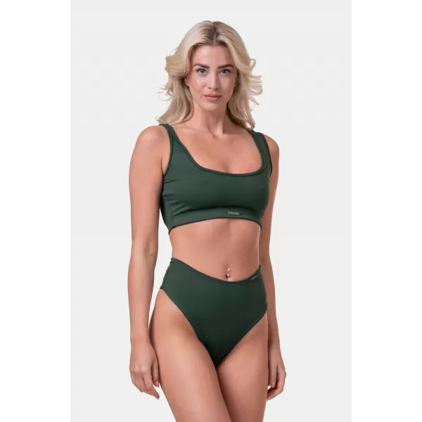  Bikini Active Black - bralette top 554 DARK GREEN Nebbia 