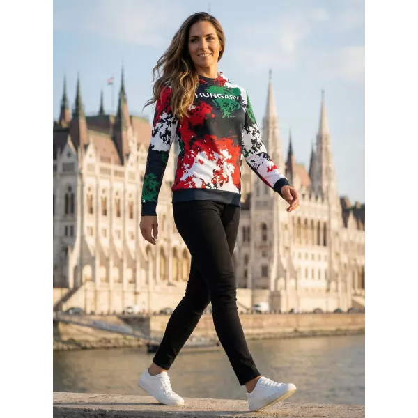  Dámska prémiová funkčná mikina ALTISPORT VOJ/ALW036HU/MI01 ŠKVRNY 