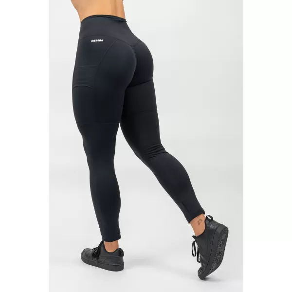  Legíny s vysokým pásom LEG DAY GOALS 248 BLACK Nebbia 