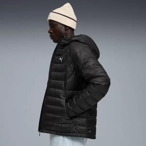  Pánska bunda PUMA PACKLITE HOODED DOWN JACKET 685221-01 ČIERNA 