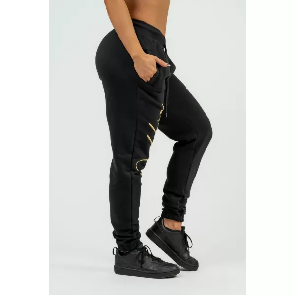  Dámske voľné tepláky Signature INTENSE 846 BLACK/GOLD Nebbia 