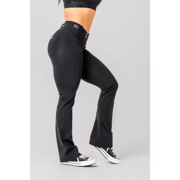  Legíny Flared Bubble Butt 2.0 POWER LIFT 308 BLACK Nebbia 