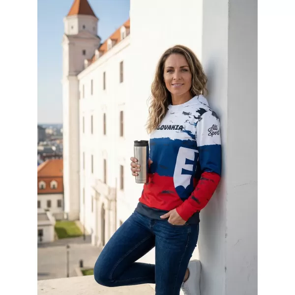  Dámska prémiová funkčná mikina ALTISPORT VOJ/ALW036SL/MI01 PRUHY 