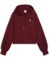 Dámska mikina PUMA WARDROBE ESS RELAXED CROPPED HOODIE TR 629746-96 ČERVENÝ