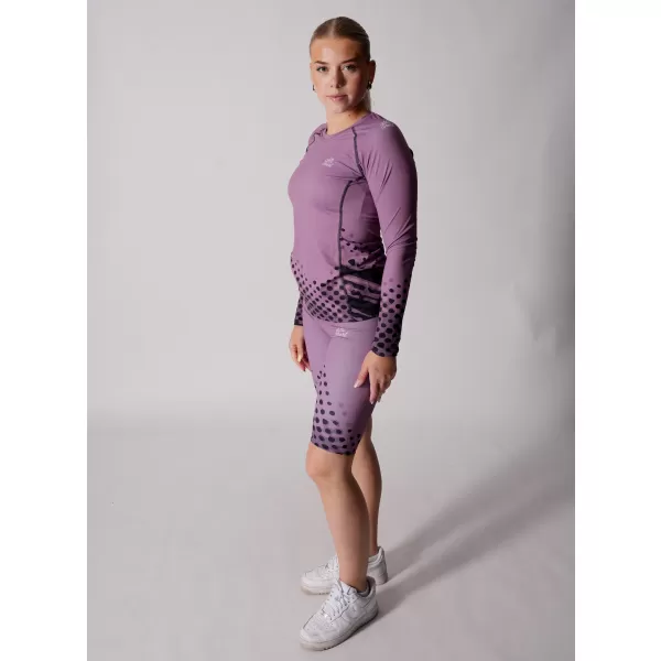  Dámske prémiové funkčné tričko s dlhým rukávom ALTISPORT VOJ/ALW109TR03 FIALOVÁ 