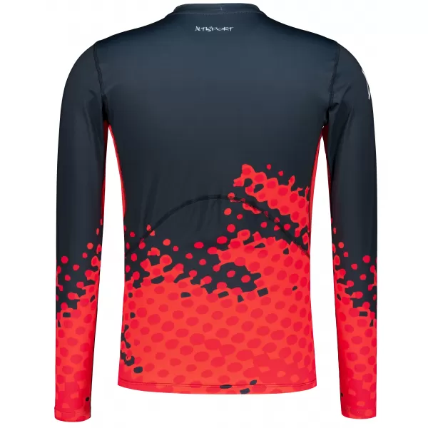  Funkčná kompresia mužov T -shirt s prémiou s dlhým rukávom ALTISPORT VOJ/ALM109TR03 ČERVENÁ/ČIERNA 