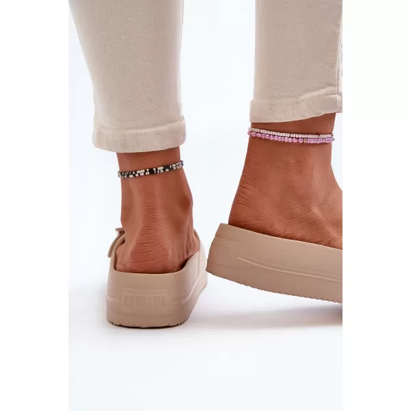  Dámske šľapky BIG STAR NN274A666 BÉŽOVÁ Big Star Shoes 