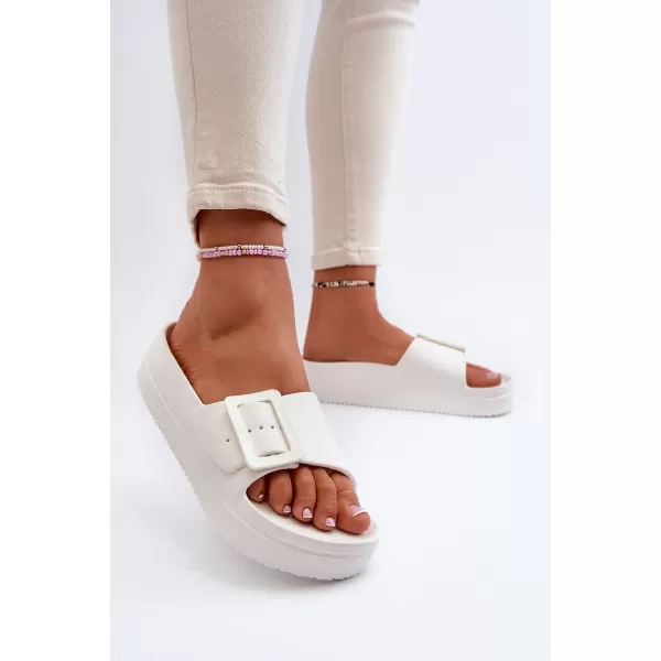  Dámske šľapky BIG STAR NN274A661 BIELA ​​Big Star Shoes 