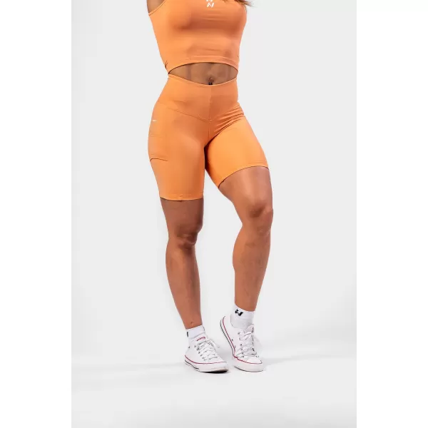  Cyklistické šortky s vysokým pásom ELITE 467 ORANGE Nebbia 