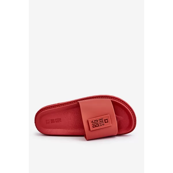  Dámske šľapky BIG STAR LL274430 ČERVENÁ Big Star Shoes 