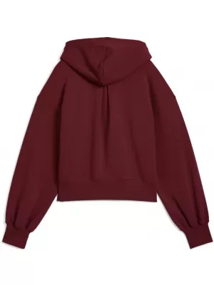 Dámska mikina PUMA WARDROBE ESS RELAXED CROPPED HOODIE TR 629746-96 ČERVENÝ