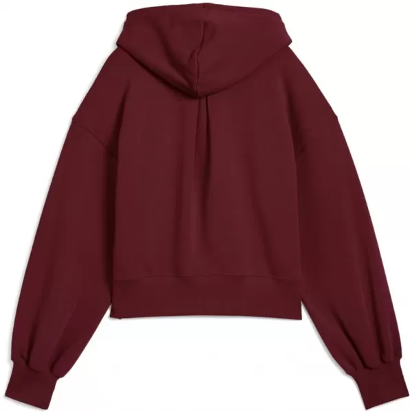  Dámska mikina PUMA WARDROBE ESS RELAXED CROPPED HOODIE TR 629746-96 ČERVENÝ 