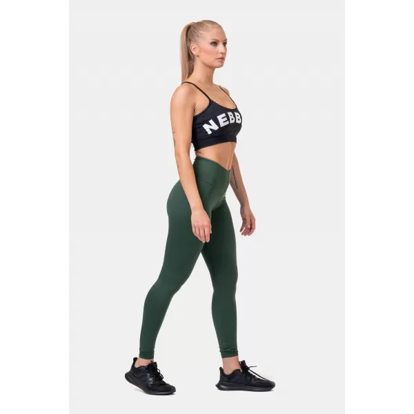  Klasické HERO legíny s vysokým pásom 570 DARK GREEN Nebbia 