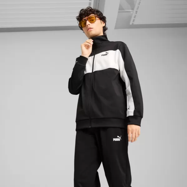  Pánska súprava PUMA POLY COLORBLOCK SUIT 687304-01 ČIERNA 