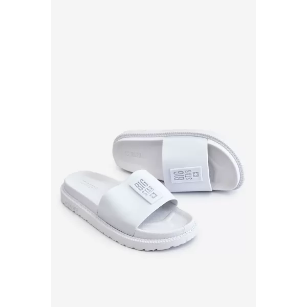  Dámske šľapky BIG STAR LL274428 BIELA ​​Big Star Shoes 
