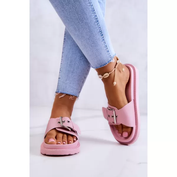  Dámske módne šľapky BIG STAR JJ274A308 RUŽOVÁ Big Star Shoes 