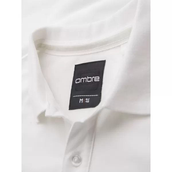  Pánska polokošeľa OMBRE OM-POSS-0103 ECRU 