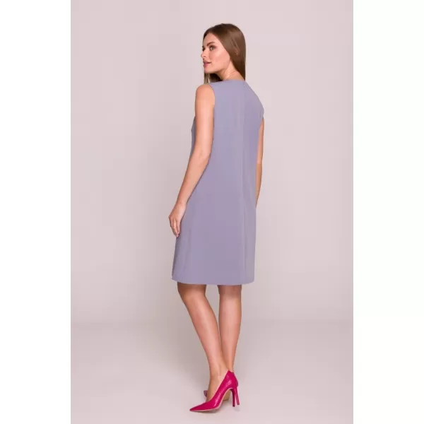  Šaty STYLOVE S408 HOLUBICA SIVÁ 